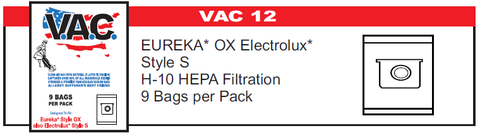VAC 12 - Eureka*, Electrolux* Vacuum Bag